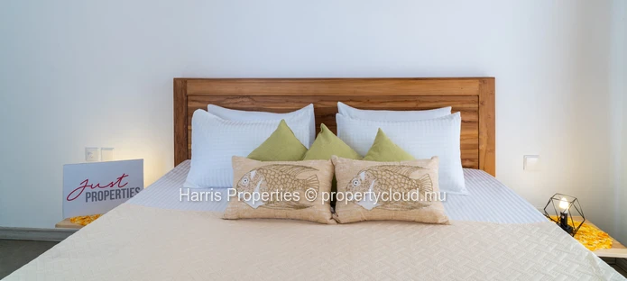 Stunning beachfront apartment located within a secure complex in Trou d’Eau Douce available for rent