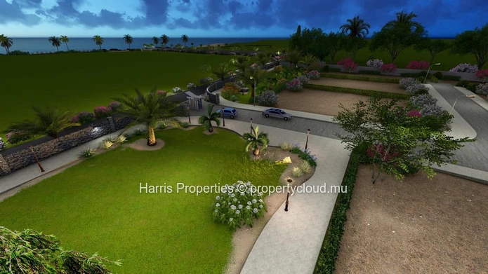 Several lots of land available for sale in a gated morcellement in Pointe aux Biches 