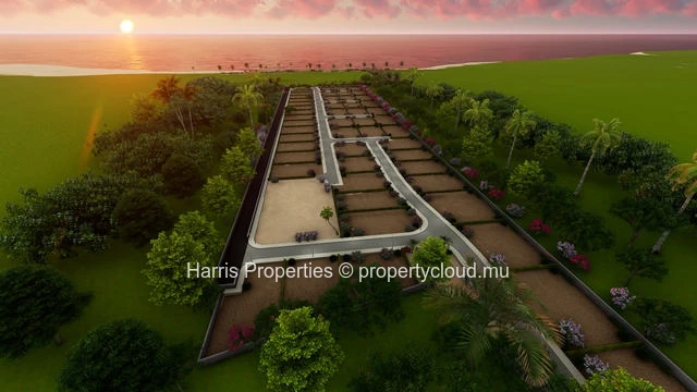 Several lots of land available for sale in a gated morcellement in Pointe aux Biches 