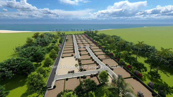 Several lots of land available for sale in a gated morcellement in Pointe aux Biches 