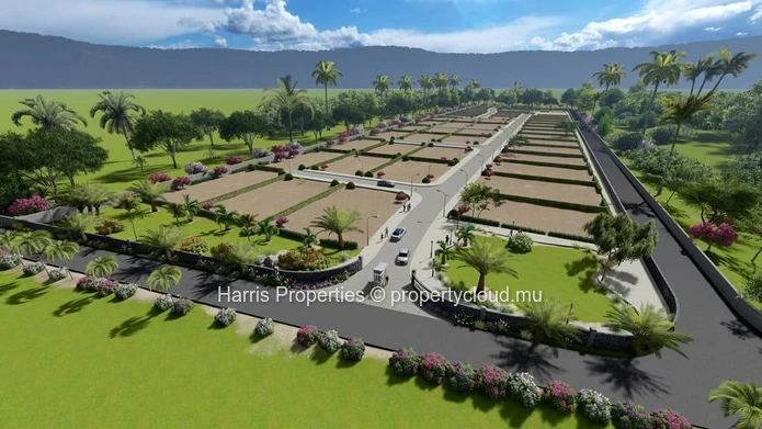 Several lots of land available for sale in a gated morcellement in Pointe aux Biches 