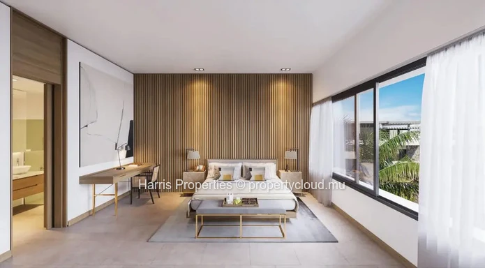 Penthouse in a secure residential complex in Trou Aux Biches accessible to foreign buyers.