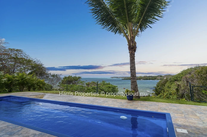 Stunning beachfront apartment located within a secure complex in Trou d’Eau Douce available for rent
