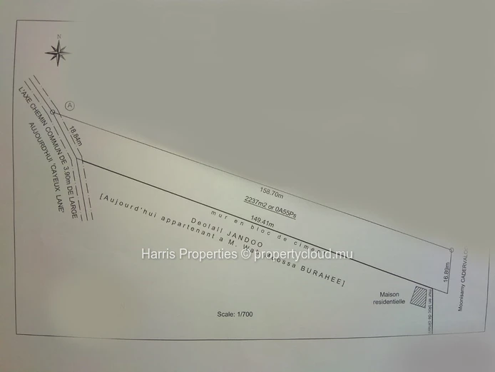 Residential Land for Sale – 53 Perches in Bain Boeuf