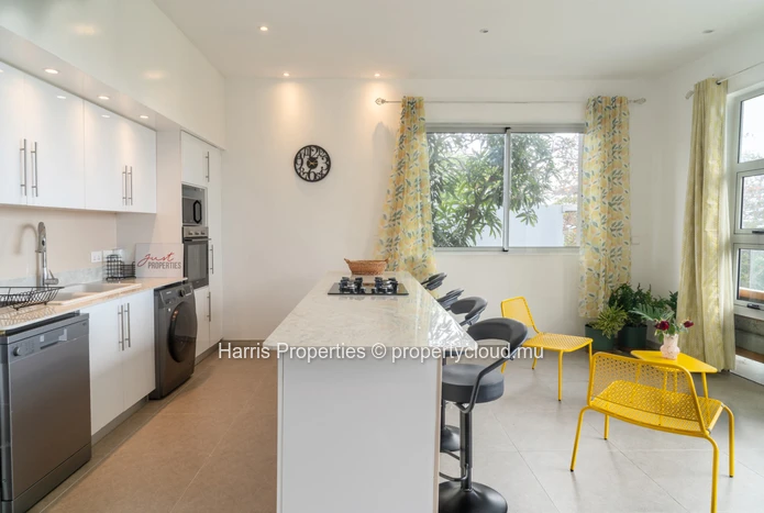 Stunning beachfront apartment located within a secure complex in Trou d’Eau Douce available for rent