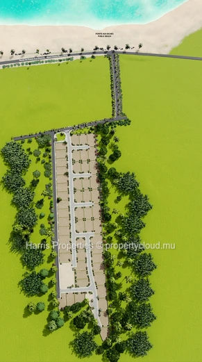 Several lots of land available for sale in a gated morcellement in Pointe aux Biches 