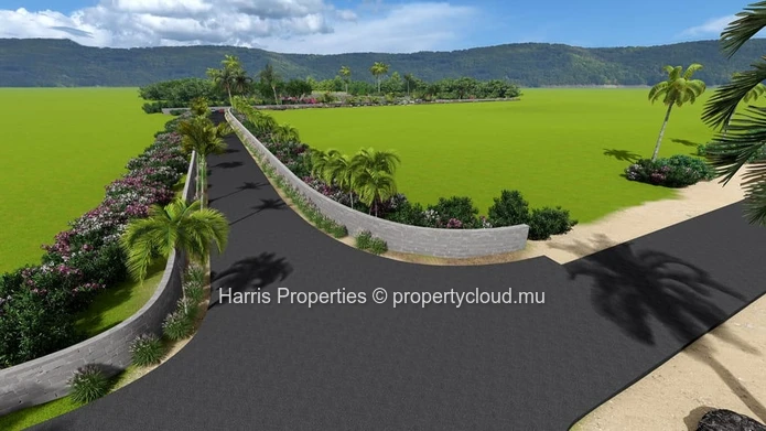 Several lots of land available for sale in a gated morcellement in Pointe aux Biches 